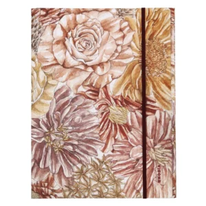 Rhodiarama 3-flap elastic folder Amarante