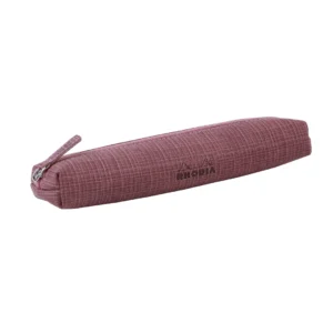 Rhodiarama round pencil case Amarante