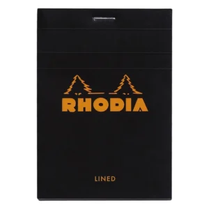 Rhodia head stapled pad black N°12 ruled