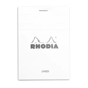 Rhodia head stapled pad white N°12 ruled