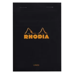 Rhodia head stapled pad black N°13 ruled