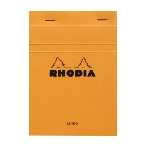 Rhodia head stapled pad orange N°13 lined
