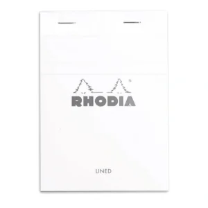 Rhodia head stapled pad white N°13 ruled