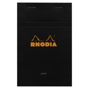 Rhodia head stapled pad black N°14 ruled