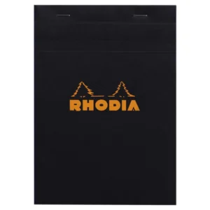 Rhodia head stapled pad black N°16 squar