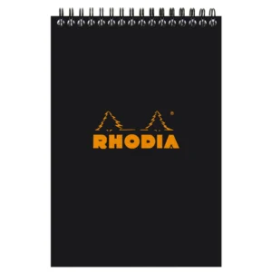 Rhodia NotePad wire black A5 ruled