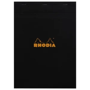 Rhodia head stapled pad black N°18 squar