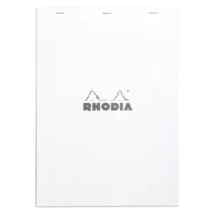 Rhodia head stapled pad white N°18 squar