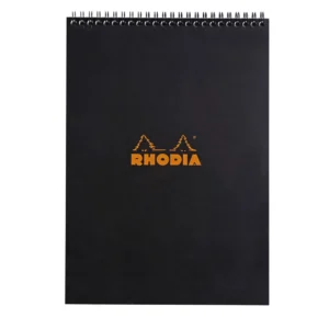 Rhodia NotePad wire black A4 squared