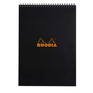 Rhodia NotePad wire black A4 lined