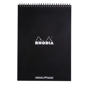 Rhodia NotePad wire black A4 dot