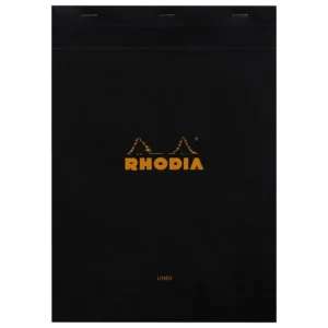 Rhodia head stapled pad black N°18 ruled
