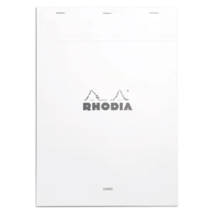 Rhodia head stapled pad white N°18 ruled