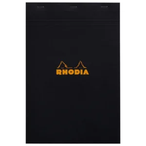 Rhodia head stapled pad black N°19 squar
