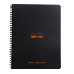 Rhodia NoteBook wire black A4+ dot