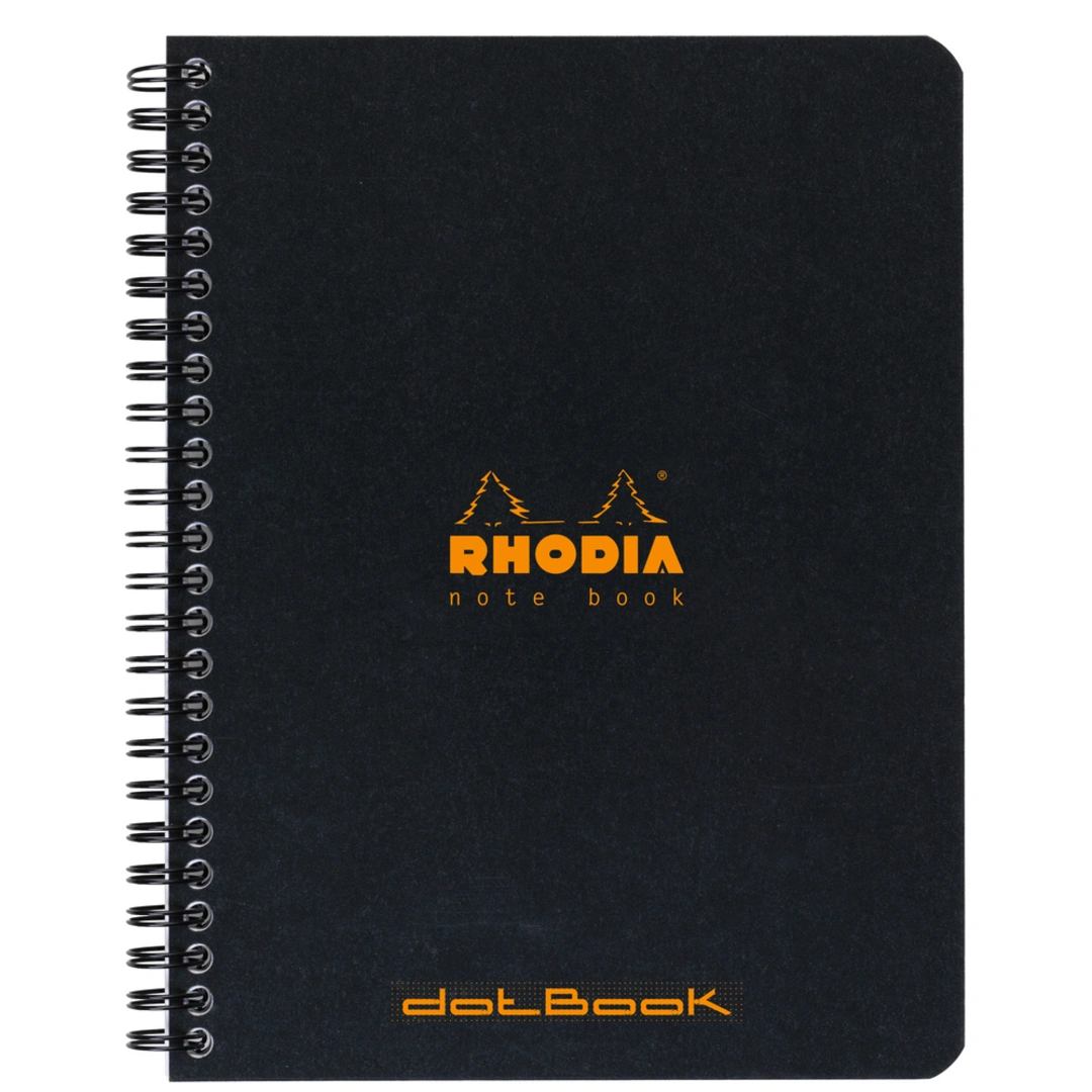 Rhodia NoteBook wire black A5+ dot