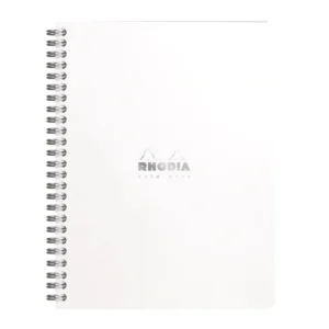 Rhodia NoteBook wire white A5+ dot