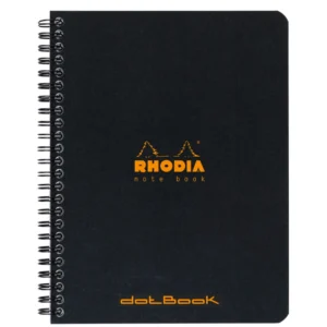 Rhodia NoteBook wire black A5+ ruled