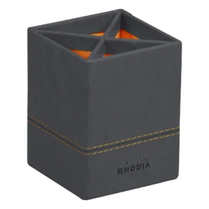 Rhodiarama Pencil holder Titanium 8x8x11