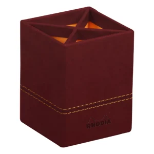 Rhodiarama Pencil holder Burgundy 8x8x11