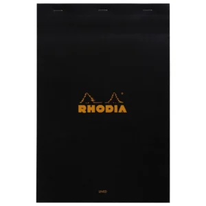 Rhodia head stapled pad black N°19 ruled