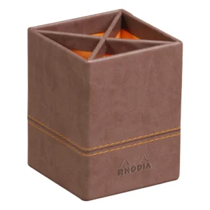 Rhodiarama Pencil holder Chocolate 8x8x11