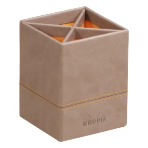 Rhodiarama Pencil holder Taupe 8x8x11