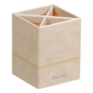 Rhodiarama Pencil holder Beige 8x8x11