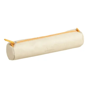 Rhodiarama round pencil case Beige