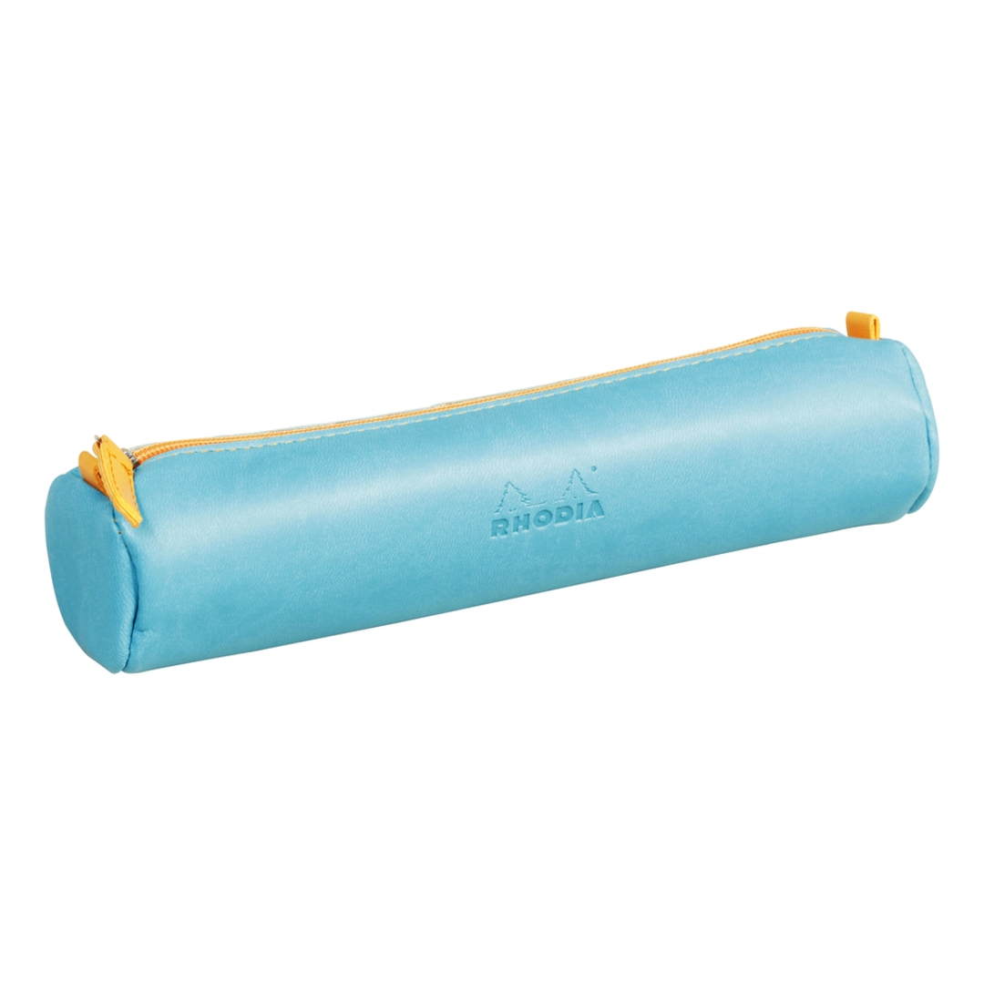 Rhodiarama round pencil case Turquoise
