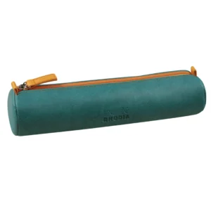Rhodiarama round pencil case peacock