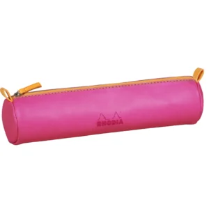 Rhodiarama round pencil case fuchsia
