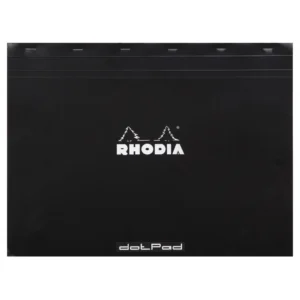 Rhodia head stapled pad black A3 N°38 dotted