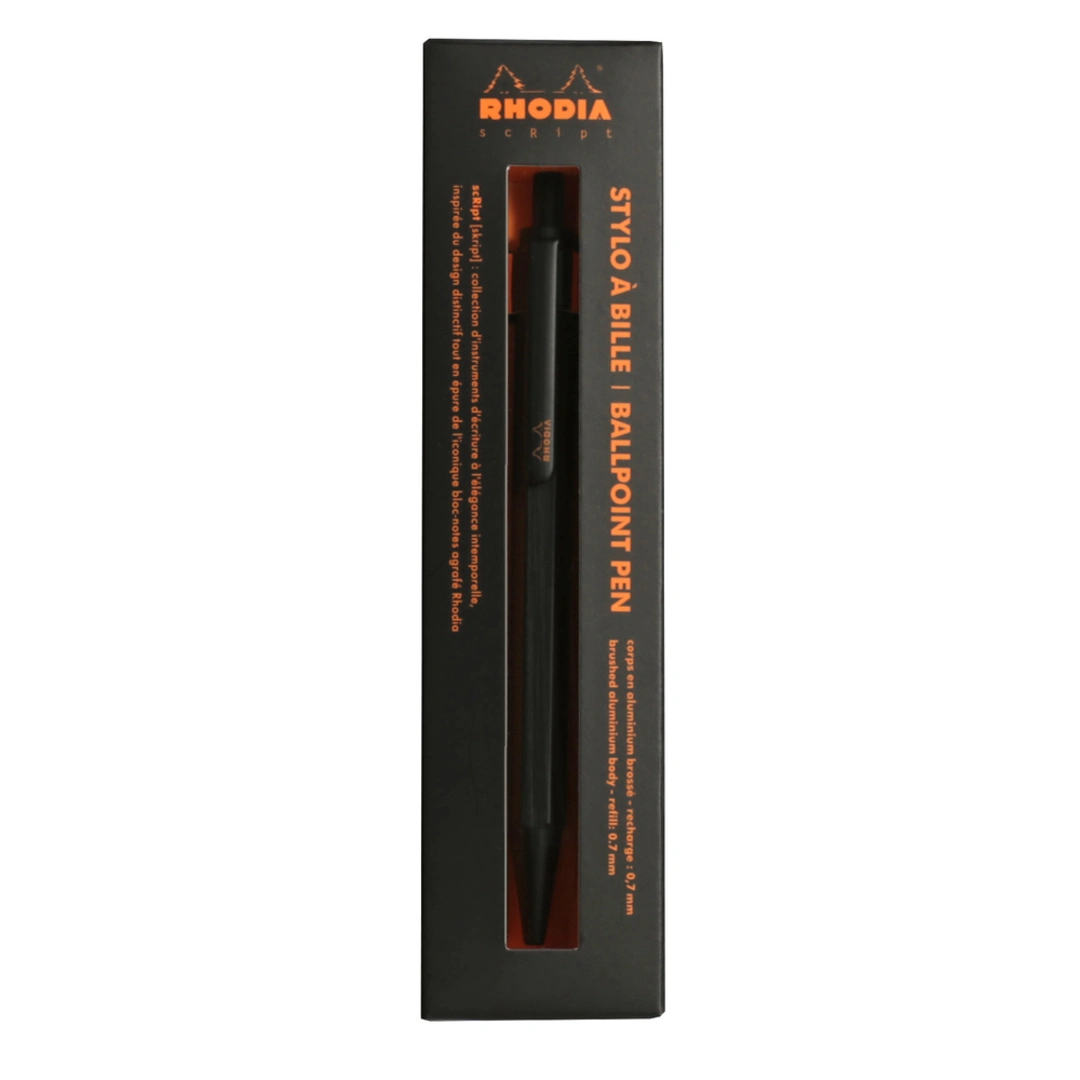 Rhodia scRipt ballpoint pen BLACK 0,7mm - Bild 2