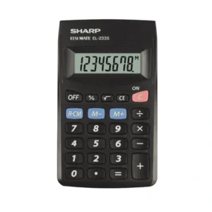 SHARP Miniräknare EL-233SBBK