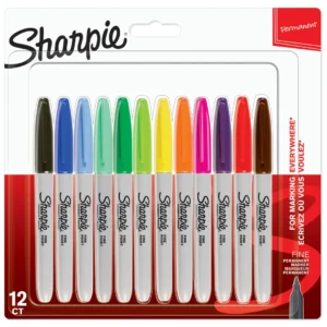 Marker Sharpie Fine Assorted Colours (12)