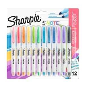 Sharpie S-Note Chisel 12-Blister, Ass.colors