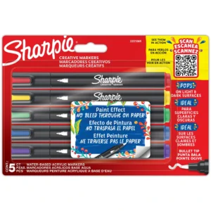 Sharpie Creative Acrylic Marker 5 färger i blisterförpacknin