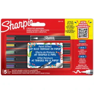 Sharpie Creative Acrylic Marker penselspets 5 färger i blist