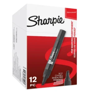 Sharpie W10 permanent märkpenna Snedskuren spets Svart