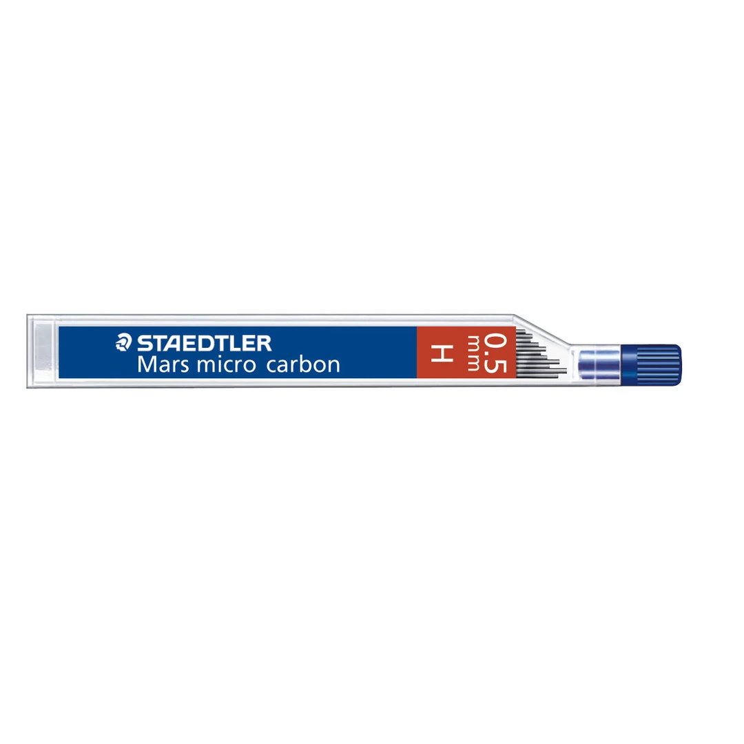Blyertsreservstift Mars Micro 0,5mm H (12 stifter)