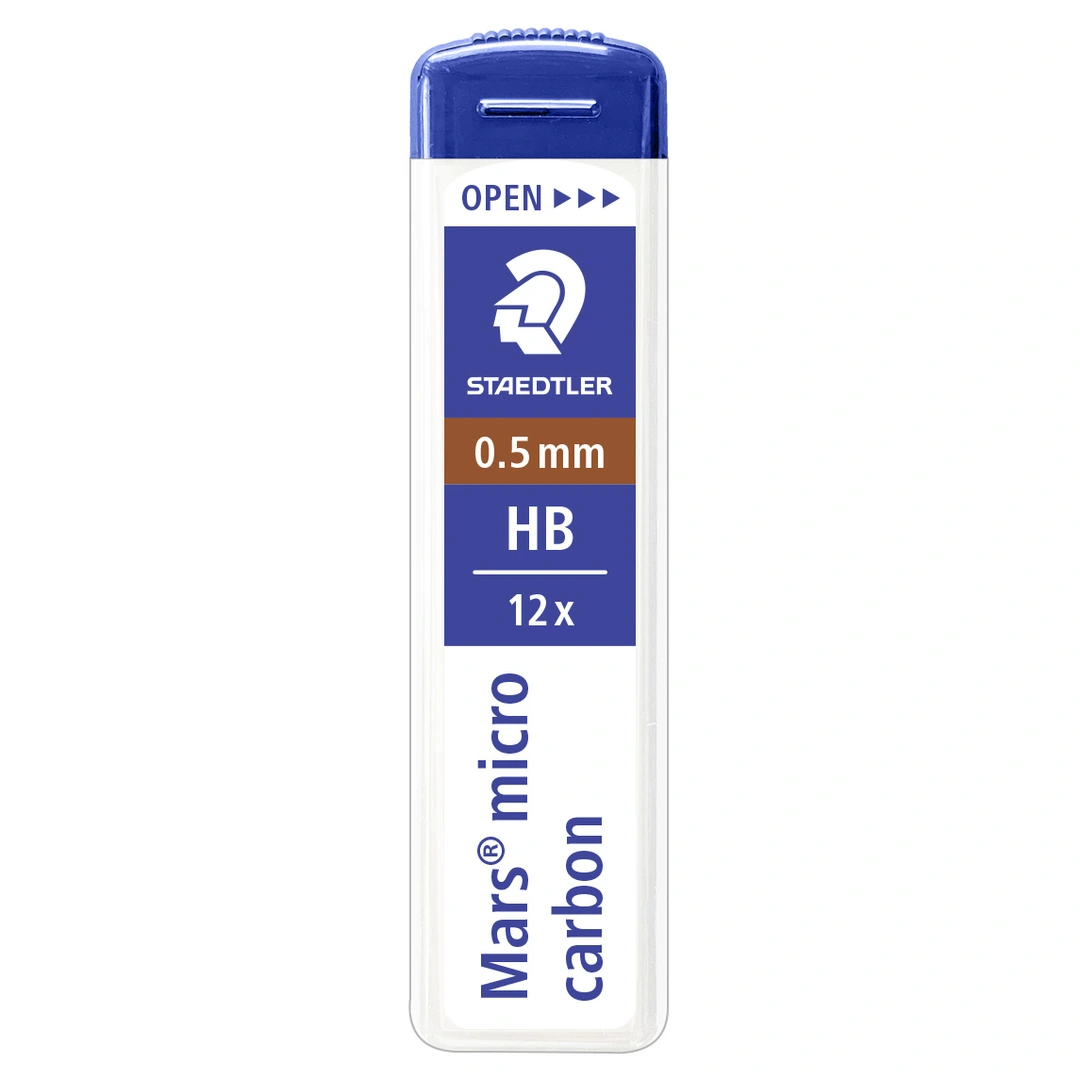 Blyertsreservstift Mars Micro 0,5mm HB (12 stifter)