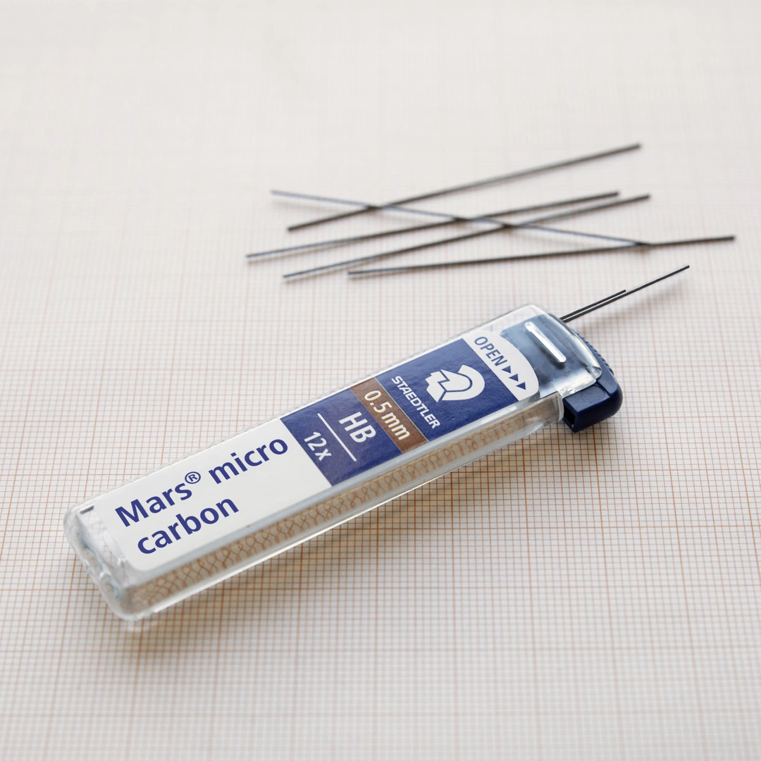 Blyertsreservstift Mars Micro 0,5mm HB (12 stifter) - Bild 3