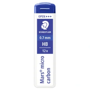 Blyertsreservstift Mars Micro 0,7mm HB (12 stifter)