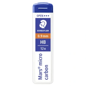 Blyertsreservstift Mars Micro 0,9mm HB (12 stifter)