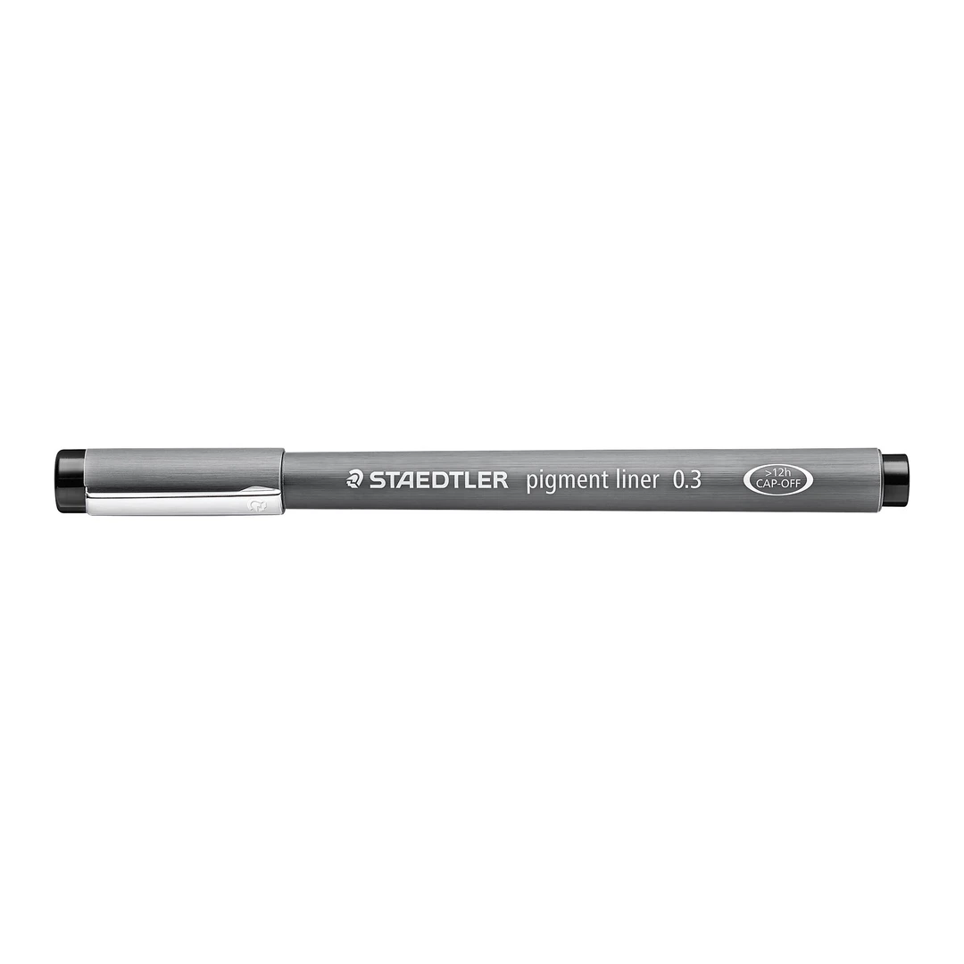 Fineliner pigment liner 0,3mm svart - Bild 2