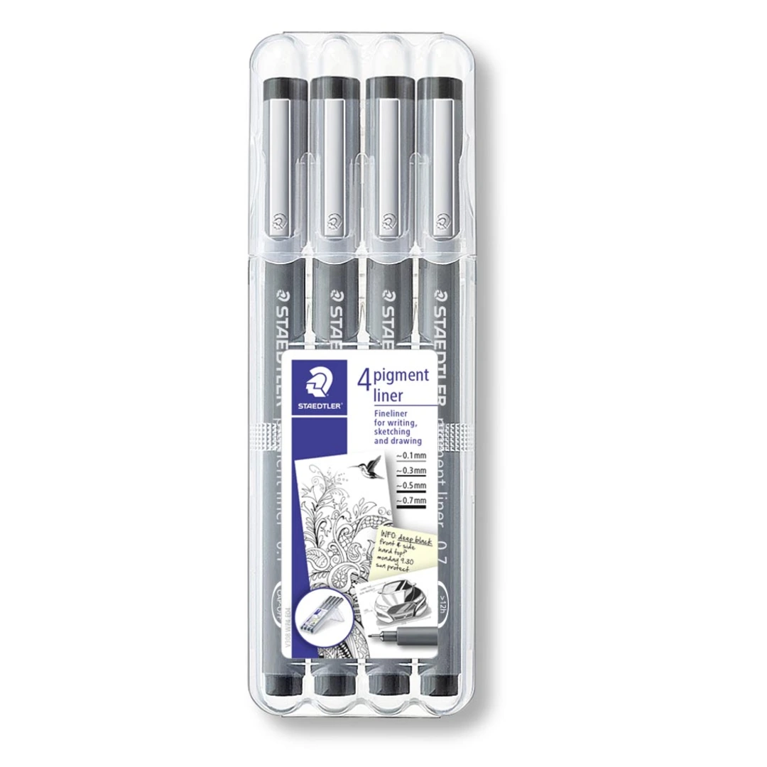 Fineliner pigment liner ass svart (4) - Bild 2