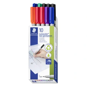 Märkpenna Lumocolor Non-P 0,6mm ass (10)