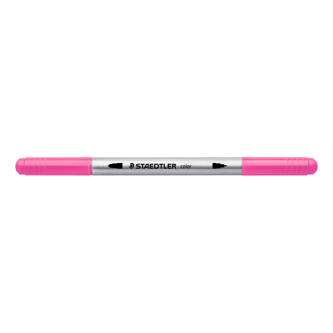 STAEDTLER Fiberspetspenna neon sort (6) - Bild 2