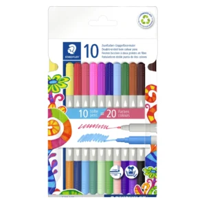 Staedtler duo twin fiber 10st